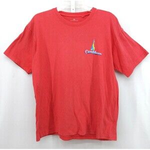 Princess Cruises Caribbean Mens Graphic T-Shirt Size XL Red